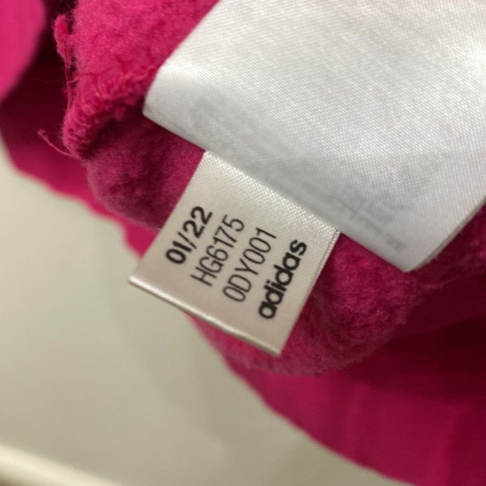 💖 Adidas Hoodie Sweatshirt, Women’s 2X, Hot Pink - Picture 9 of 13